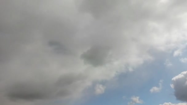 Wolken Aan Bewolkte Hemel Bewolkte Lucht Tijdsverloop — Stockvideo