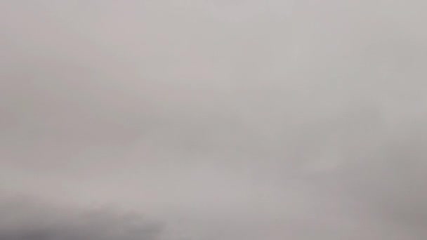 Szybko Poruszające Się Chmury Chmurne Niebo Jako Tło Ramy Czasowe — Wideo stockowe