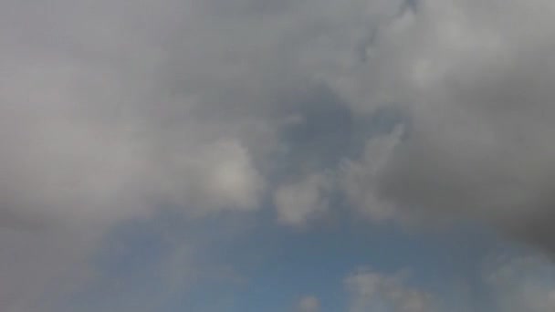Timelapse Van Bewolkte Lucht Sky Dark Clouds Voor Storm — Stockvideo