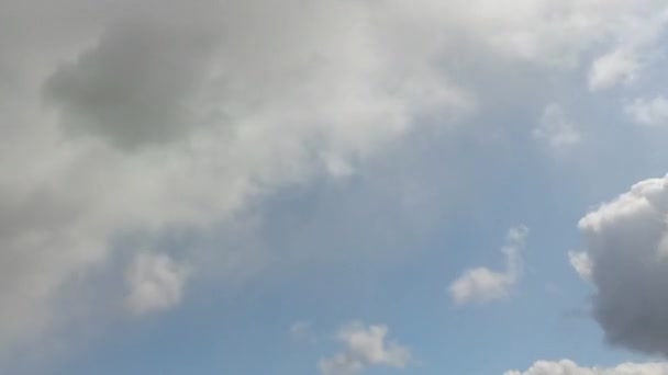 Wolken Aan Bewolkte Hemel Bewolkte Lucht Tijdsverloop — Stockvideo