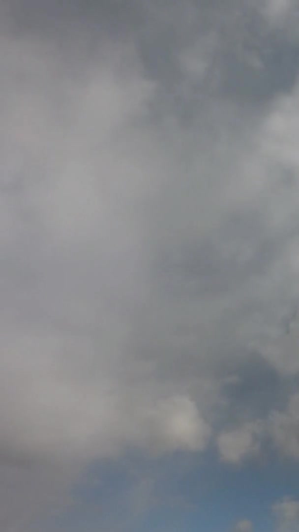 Timelapse Ciel Nuageux Ciel Nuages Sombres Avant Tempête — Video