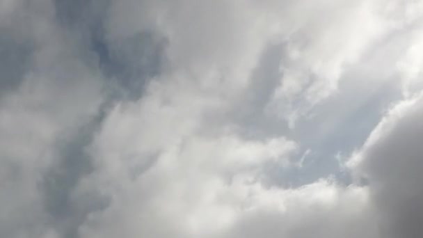 Timelapse Cloudy Sky Inglés Cielo Nubes Oscuras Antes Tormenta — Vídeos de Stock