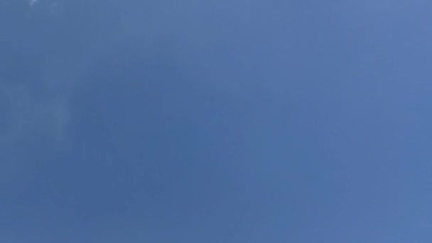 Céu Azul Bonito Com Fundo Nuvens Cumulus Nuvem Escape Timelapse — Vídeo de Stock