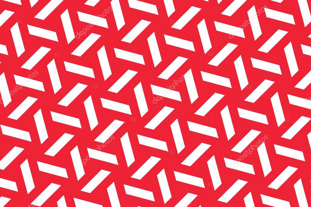 Simple geometric pattern in the colors of the national flag of Austria