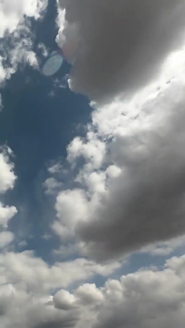 Nuages Sur Ciel Bleu Timelapse Vidéo Accélérée — Video