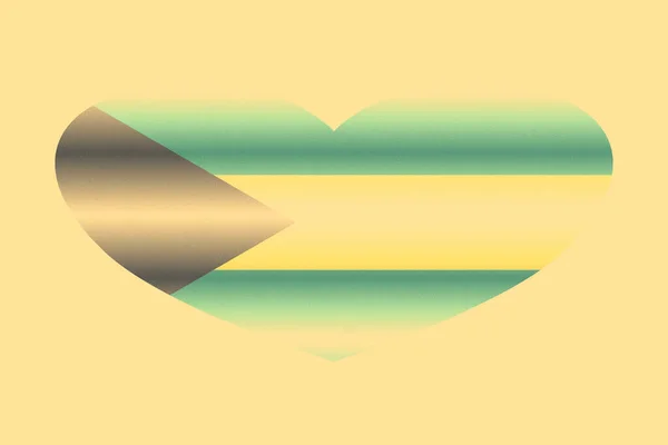 Abstracte Vlag Van Bahama Grunge Hartvorm Pastel Achtergrond Graan — Stockfoto