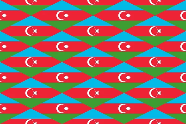 Pola Geometris Sederhana Dalam Warna Bendera Nasional Azerbaijan — Stok Foto