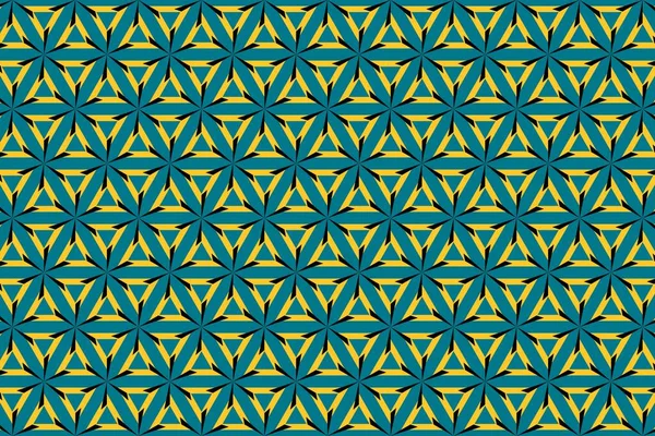 巴哈马国旗颜色的简单几何图案 — 图库照片