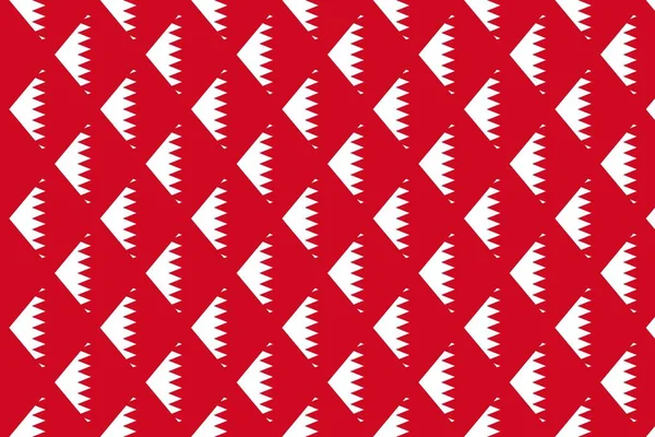 Simple Geometric Pattern Colors National Flag Bahrain — Stock Photo, Image
