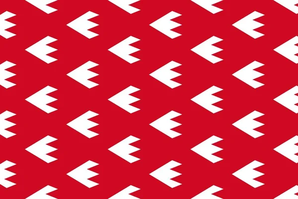 Απλό Γεωμετρικό Σχέδιο Στα Χρώματα Της Εθνικής Σημαίας Του Μπαχρέιν — Φωτογραφία Αρχείου