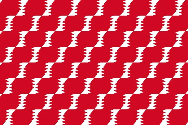 Einfaches Geometrisches Muster Den Farben Der Nationalflagge Von Bahrain — Stockfoto