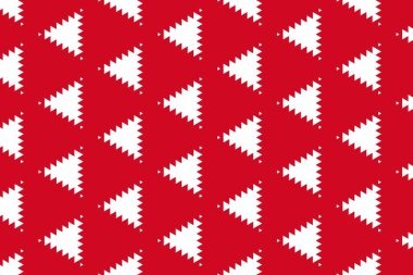 Bahreyn bayrağının renklerinde basit geometrik desen