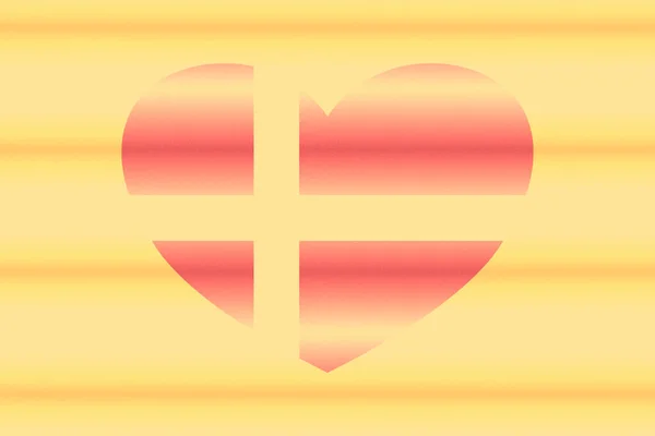 Abstracte Vlag Van Denemarken Grunge Hartvormig Pastel Achtergrond Graan — Stockfoto
