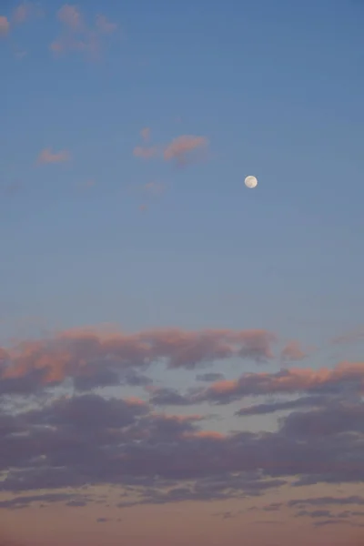 Nuvens Céu Noite Céu Crepúsculo Como Fundo — Fotografia de Stock