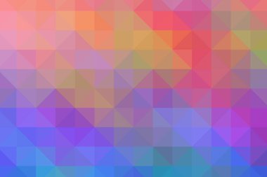 Üçgen pikselleme. Çok renkli piksel arkaplan. Çok renkli üçgenlerden oluşan doku..