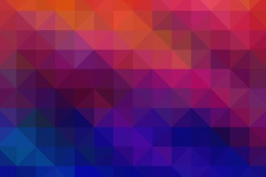 Üçgen pikselleme. Çok renkli piksel arkaplan. Çok renkli üçgenlerden oluşan doku..