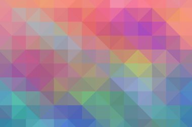 Üçgen pikselleme. Çok renkli piksel arkaplan. Çok renkli üçgenlerden oluşan doku..