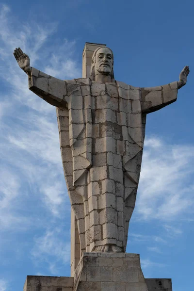 Monument Van Het Heilig Hart Van Jezus Oviedo Spanje Tegen — Stockfoto