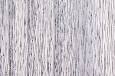 Beyaz ahşap zemin ile yüksek kararlılık. Siyah ışık boya boyalı. Alan üst görünüm Kopyala