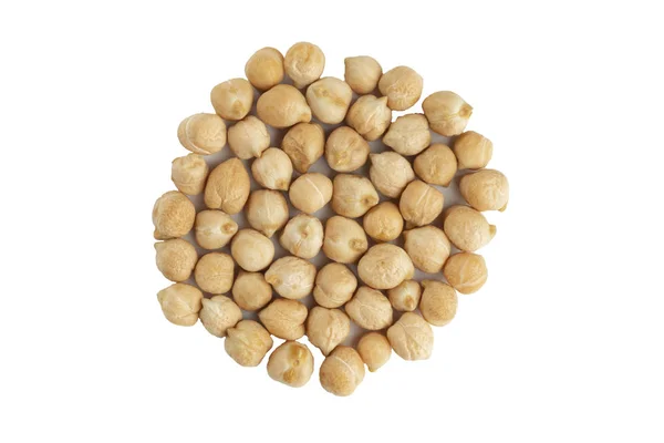 Um punhado de sementes de grão de bico close-up . — Fotografia de Stock