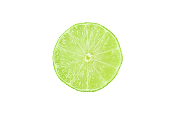 Half a ripe sliced lime. — Stock Photo, Image