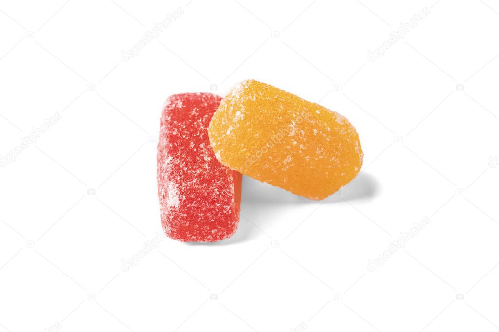 Two marmalade sweets.