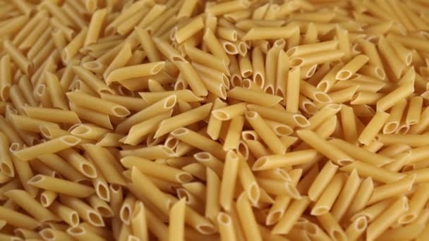 Hög Med Vete Pasta Rotation Matlagning Fullfjädrade Traditionella Rätter — Stockvideo