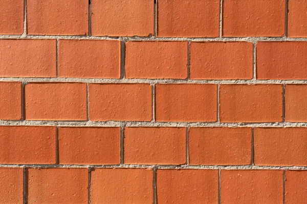 Closeup Brick Wall Sunlight Abstract Red Brown Background — Stock Photo, Image