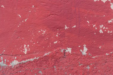 Eşitsizlik ve damlalarla boyanmış eski bir beton duvar. Soyut arkaplan