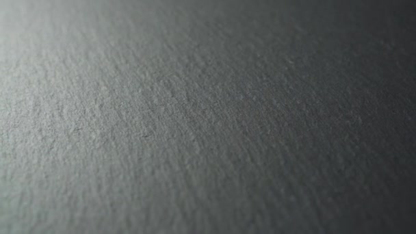 Ardoise Surface Sombre Texturée Gros Plan Rotation Lente Gris Shabby — Video