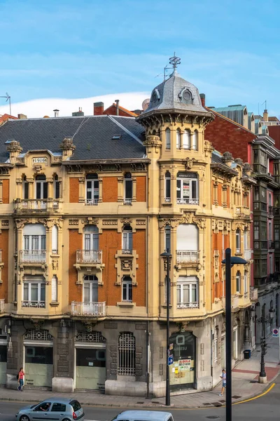 Oviedo España Asturias Agosto 2020 Vista Antiguo Edificio Histórico Calle — Foto de Stock