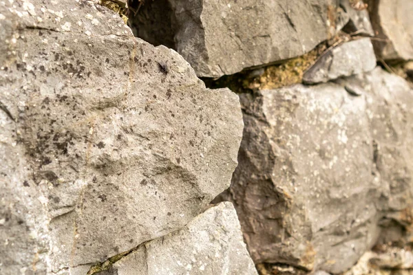 Текстура Каменной Стены Абстрактно Крупным Планом Естественный Фон Селективный Фокус — стоковое фото