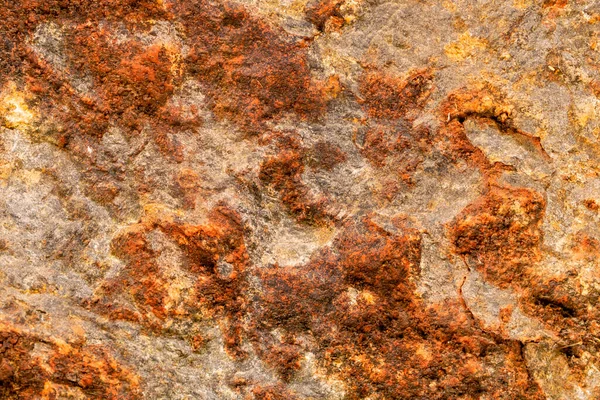 Brown Yellow Old Stone Texture Corrosive Ancient Background — Stock Photo, Image