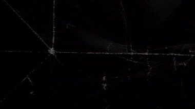 Güzel, siyah, kağıt, pejmürde bir doku. Kırışıklıkları olan katlanmış kağıt arka plan. 4k video kapat