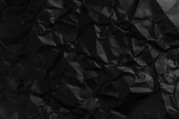 Papel Negro Blanco Arrugado Enderezado Con Arrugas Para Diseño Fondo — Foto de Stock
