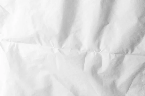 Paper White Texture Crumpled Wrinkled Paper Sheet — Stock Photo, Image