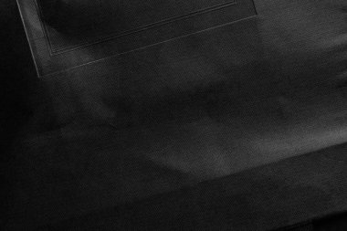 Geometrik desenli siyah desenli buruşuk dekoratif kağıt. Eski kaba karton yüzey. Soyut koyu arkaplan