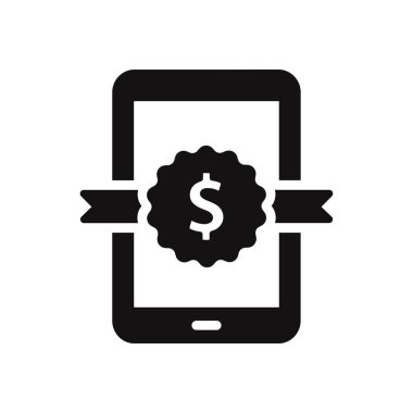 Dolar rozet işareti simgesiyle Smartphone