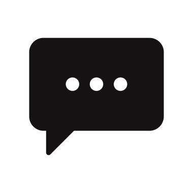 Konuşma balonu simgesinin. Chat, konuşma, iletişim, beyaz arka plan üzerinde izole ileti simgesi