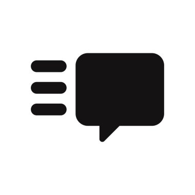 Konuşma balonu simgesinin. Chat, konuşma, iletişim, beyaz arka plan üzerinde izole ileti simgesi