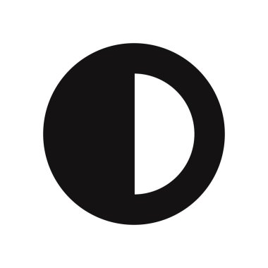 Kontrast vektör simge tasarlamak