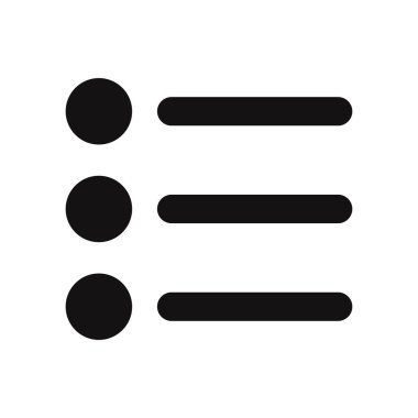 Liste Vektörü Simgesi illüstrasyonu