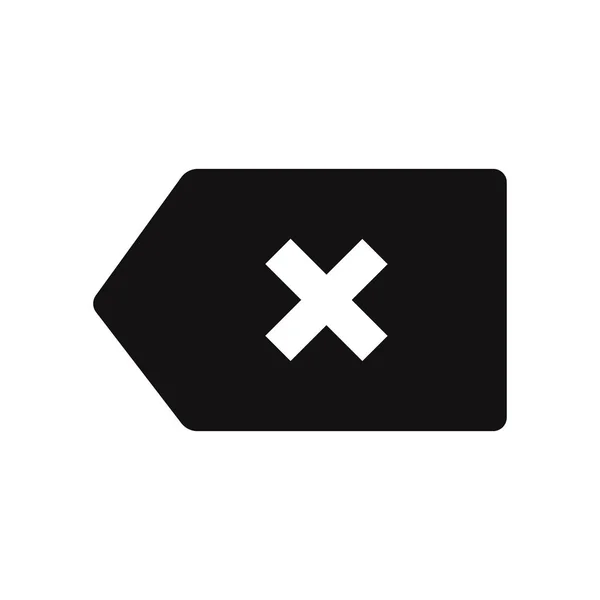 Odstraňte Ikonu Izolovaných Bílém Pozadí Moderní Jednoduchý Symbol Stylu Módní — Stockový vektor