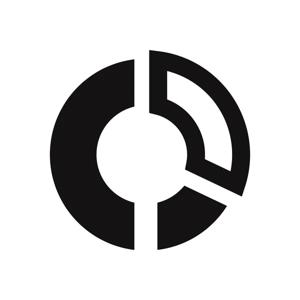 Cirkulär Diagram Vektor Symbol — Stock vektor