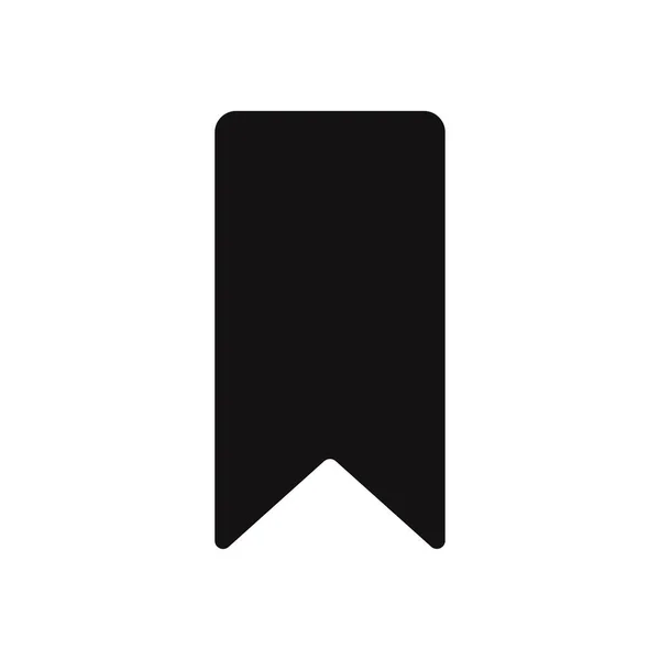 Значка Закладки Ізольовані Білому Тлі Сучасним Просте Символ Модний Дизайн — стоковий вектор
