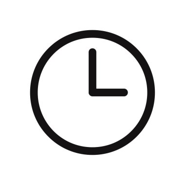 Saat vektör simgesi simgesi