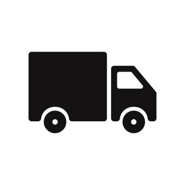 dağıtım kamyonu vektör simgesi