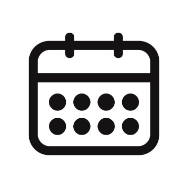 Takvim vektör simgesi simgesi