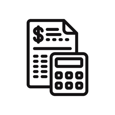 Bütçe vektör simgesi simgesi