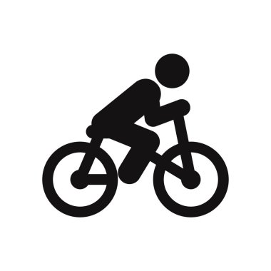 Bisiklet binici vektör simgesi
